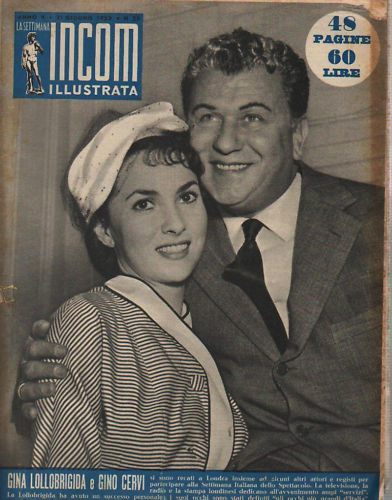 SETTIMANA INCOM magazine side cover 21 June 1952