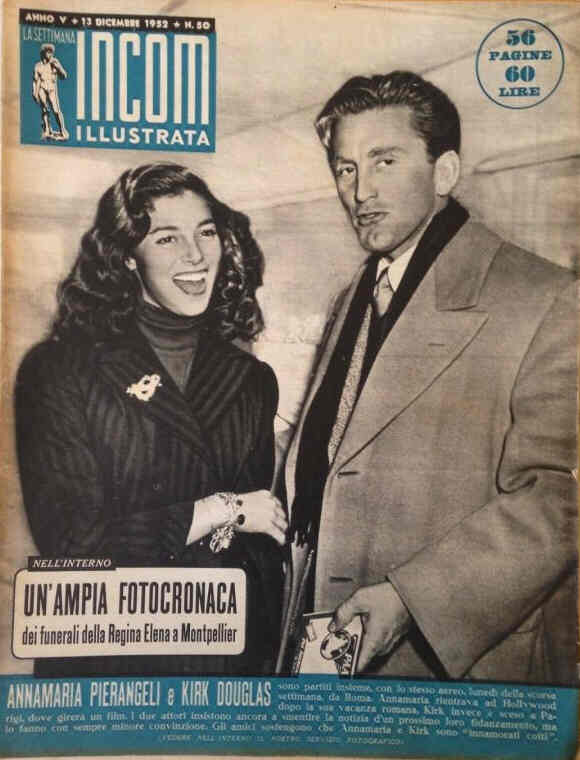 SETTIMANA INCOM magazine side cover Issue 50 13 December 1952