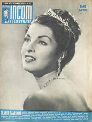 SETTIMANA INCOM magazine side cover 21 March 1953