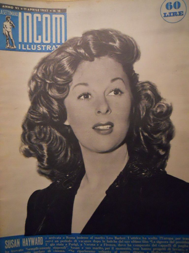 SETTIMANA INCOM magazine side cover 11 April 1953