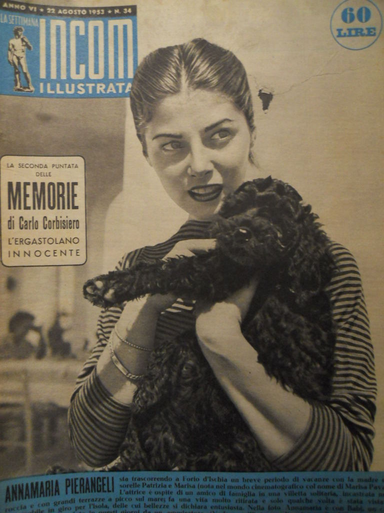 SETTIMANA INCOM magazine side cover 22 August 1953