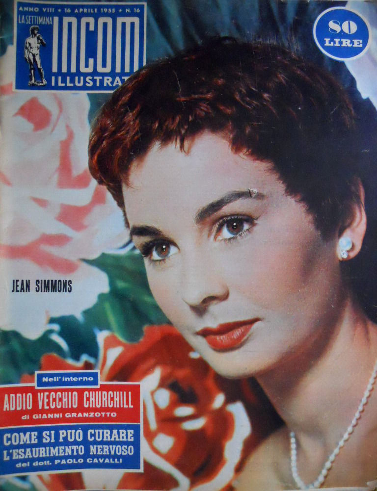SETTIMANA INCOM magazine side cover 16 April 1955