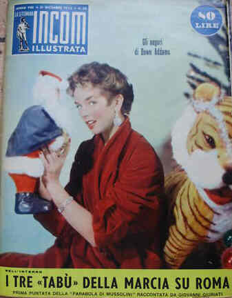 SETTIMANA INCOM magazine side cover 31 December 1955