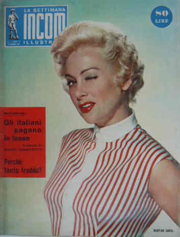 SETTIMANA INCOM magazine side cover 18 February 1956