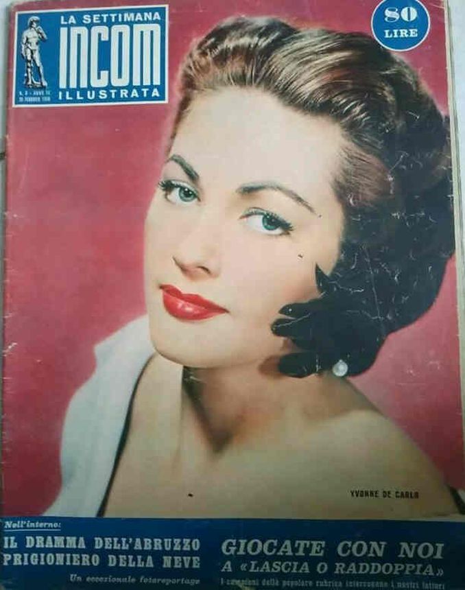 SETTIMANA INCOM magazine side cover 25 February 1956