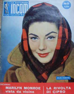 SETTIMANA INCOM magazine side cover 24 March 1956