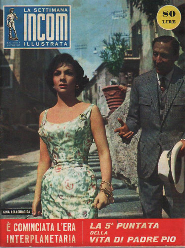 SETTIMANA INCOM magazine side cover 19 October 1957