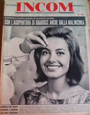 SETTIMANA INCOM magazine side cover 12 August 1961