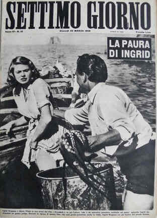 SETTIMO GIORNO magazine side cover Issue 12 23 March 1950