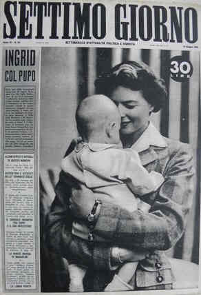 SETTIMO GIORNO magazine side cover Issue 24 15 June 1950