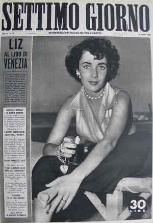 SETTIMO GIORNO magazine side cover Issue 32 10 August 1950