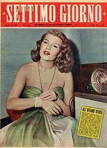 SETTIMO GIORNO magazine side cover 7 April 1952