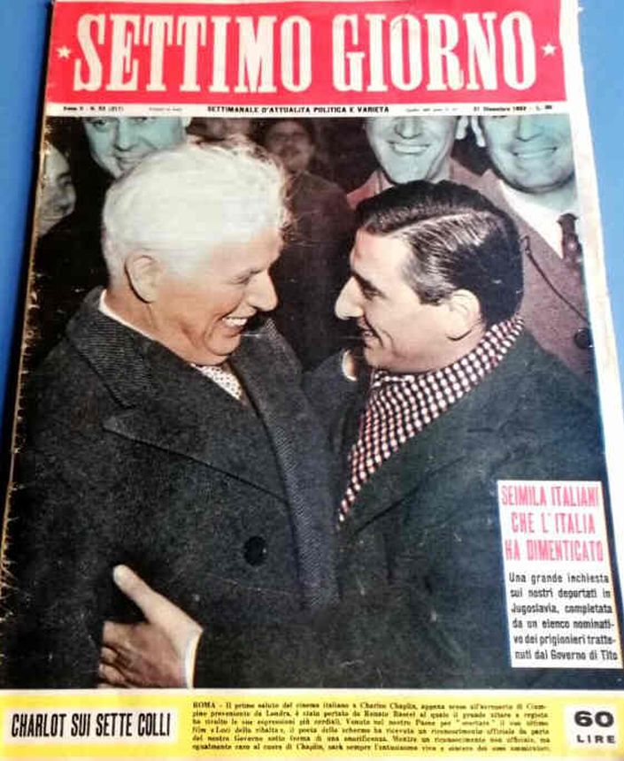 SETTIMO GIORNO magazine side cover Issue 53 31 December 1952