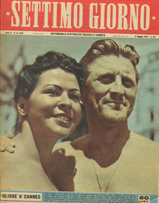 SETTIMO GIORNO magazine side cover Issue 18 2 May 1953