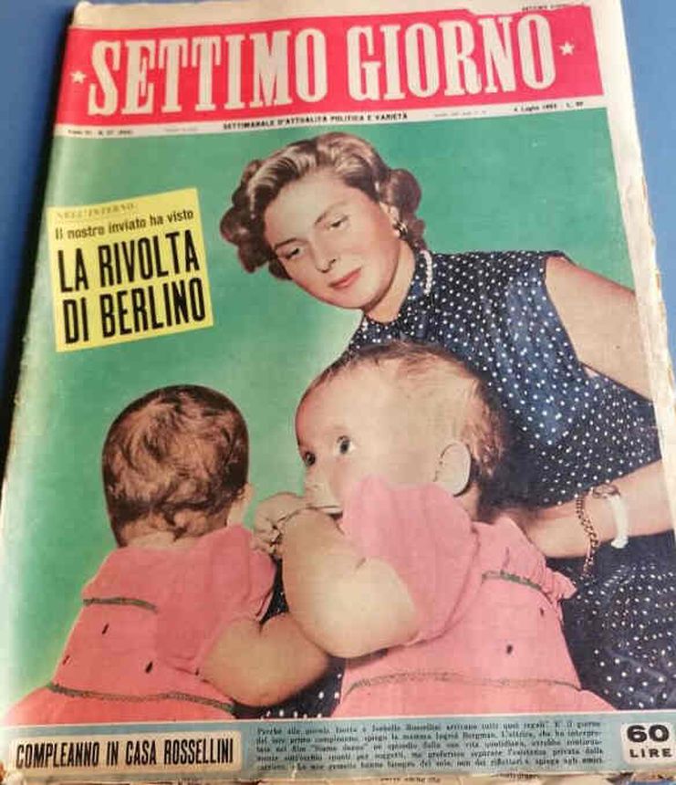 SETTIMO GIORNO magazine side cover Issue 27  1953