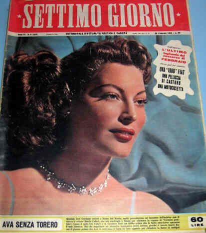 SETTIMO GIORNO magazine side cover Issue 8  1953