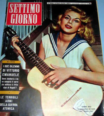 SETTIMO GIORNO magazine side cover Issue 49  1956