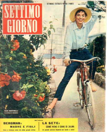SETTIMO GIORNO magazine side cover Issue 30  1957