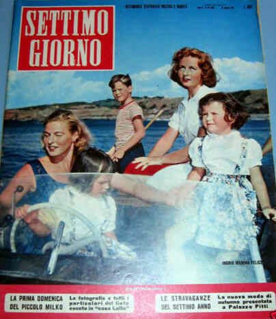 SETTIMO GIORNO magazine side cover Issue 32  1957
