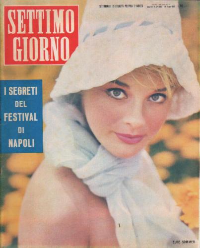 SETTIMO GIORNO magazine side cover Issue 27  1960