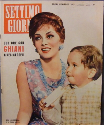 SETTIMO GIORNO magazine side cover Issue 16/652 18 April 1961