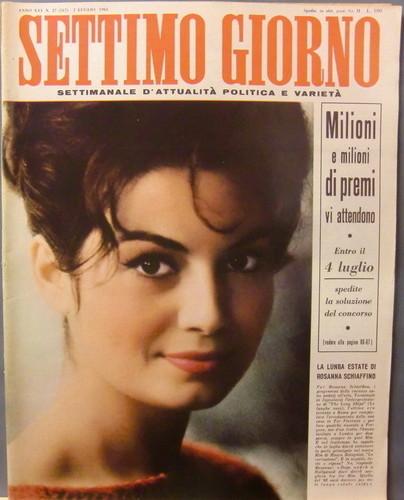 SETTIMO GIORNO magazine side cover 2 July 1963
