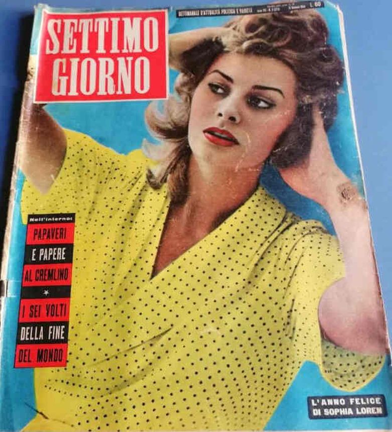 SETTIMO GIORNO magazine side cover Issue 3 21 January 1954