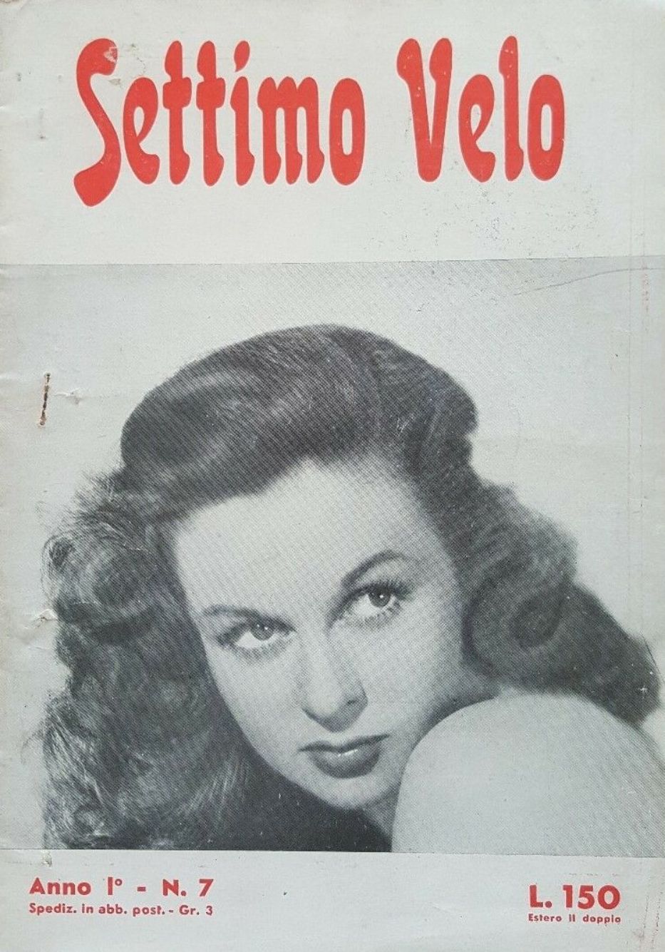 SETTIMO VELO magazine side cover Issue 7   1949
