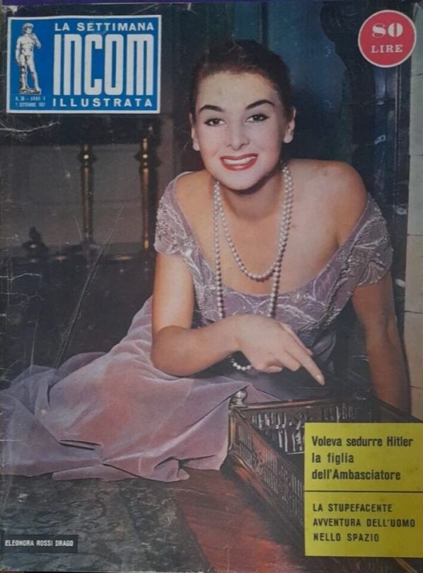 SETTIMANA INCOM magazine side cover 7 September 1957