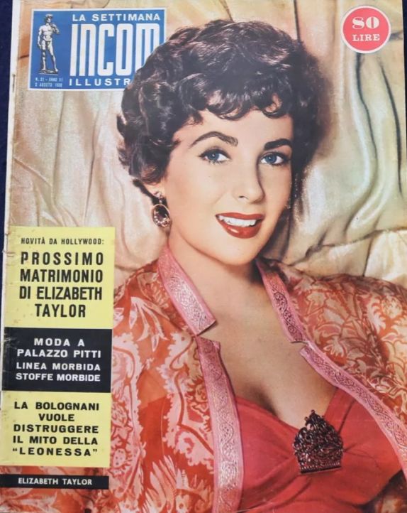 SETTIMANA INCOM magazine side cover 2 August 1958