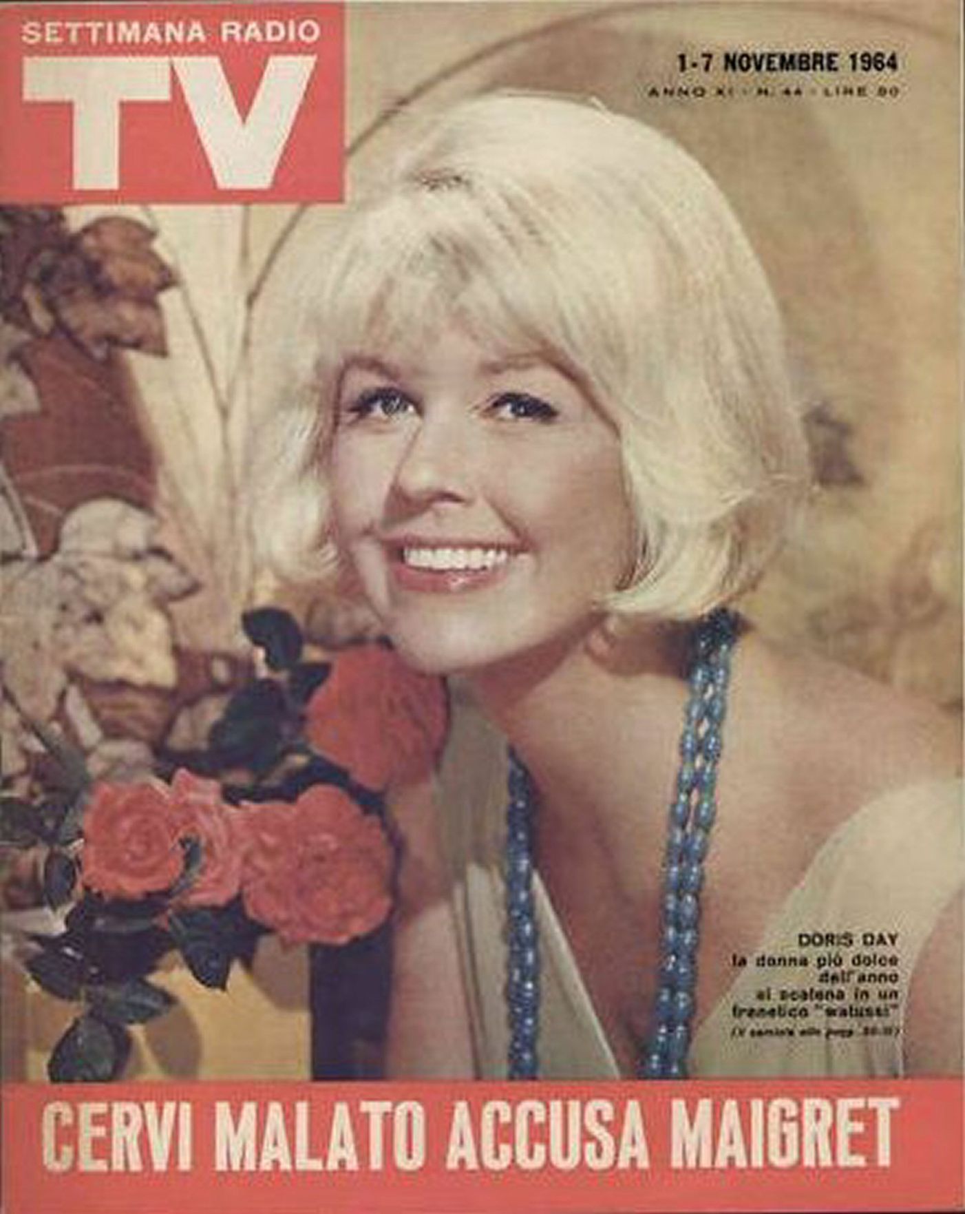 SETTIMANA RADIO TV magazine cover 1 November 1964