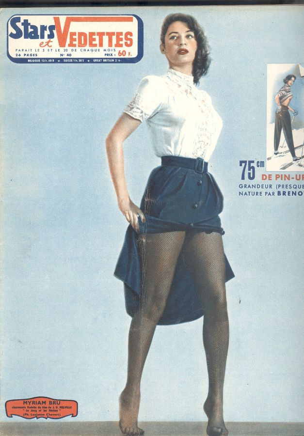STARS ET VEDETTES magazine side cover Issue 40   1950