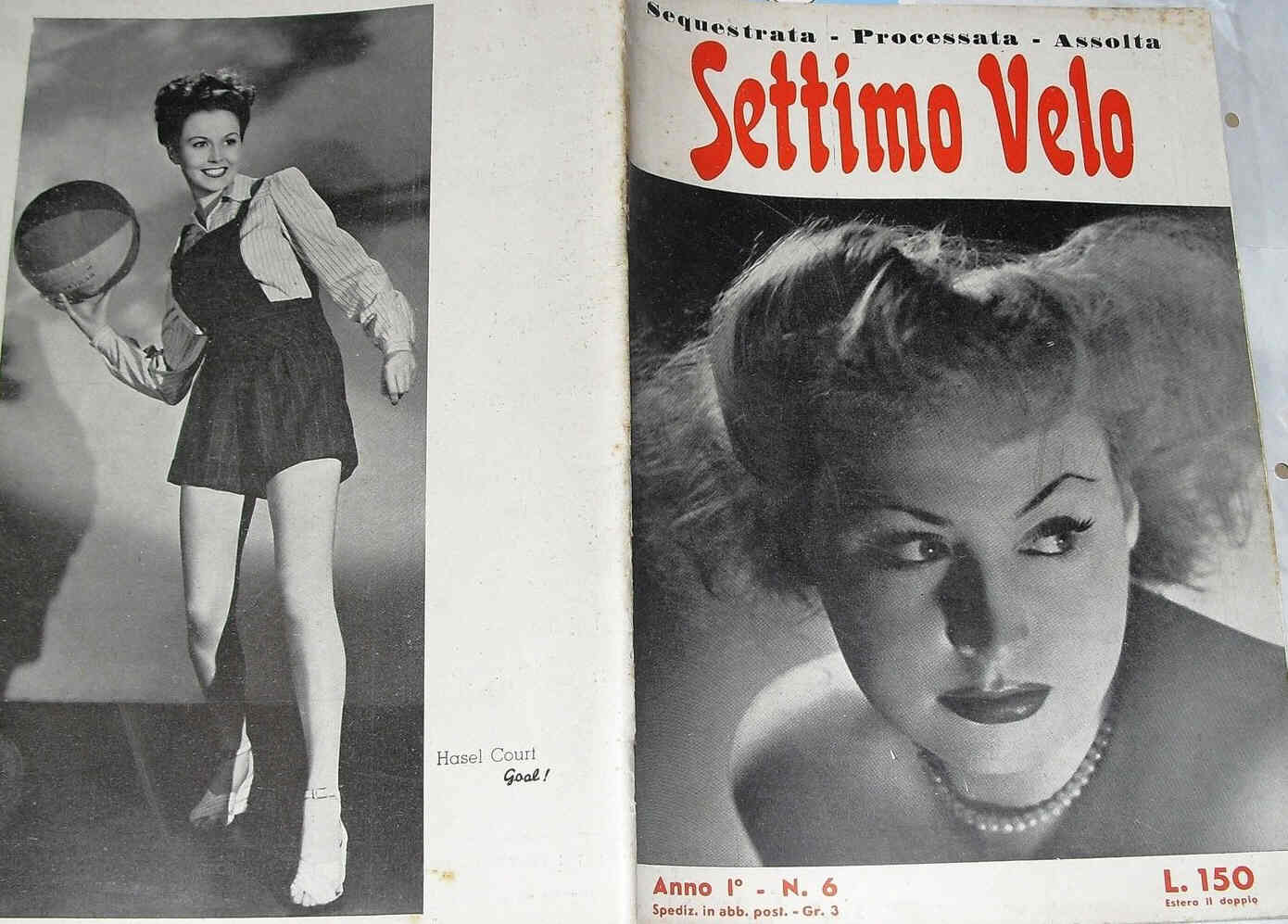 SETTIMO VELO magazine side cover Issue 6  1949