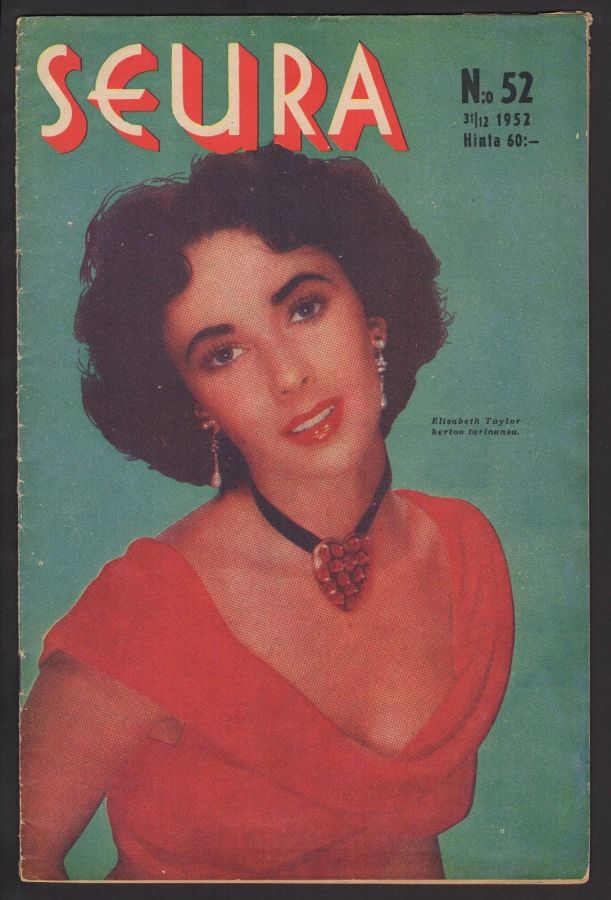 SEURA magazine side cover Issue 52 31 December 1952