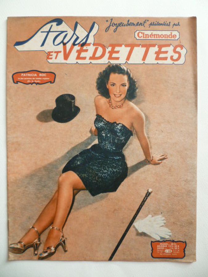 STARS ET VEDETTES magazine side cover Issue 18  1950