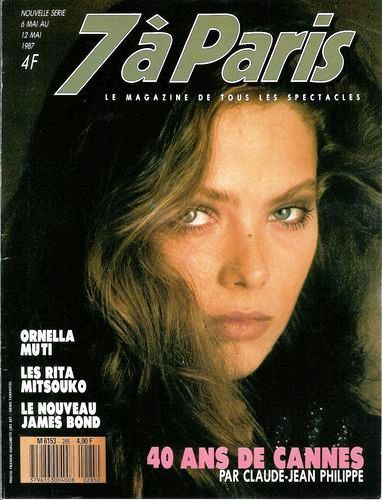 SEVEN A PARIS magazine side cover 12 May 1987