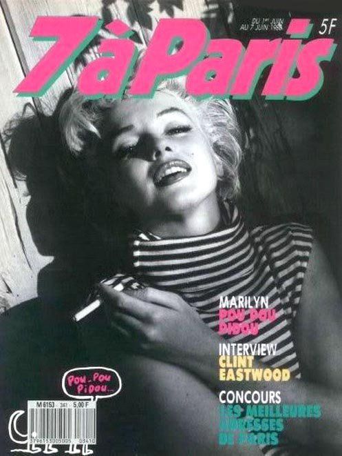 SEVEN A PARIS magazine side cover 7 June 1988
