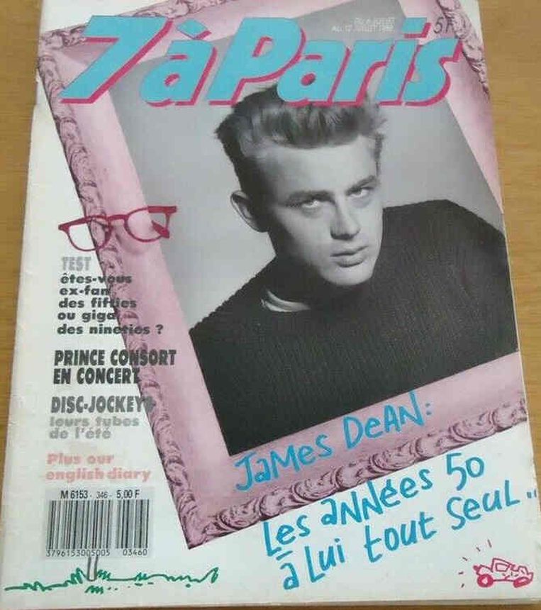 SEVEN A PARIS magazine side cover 6 July 1988