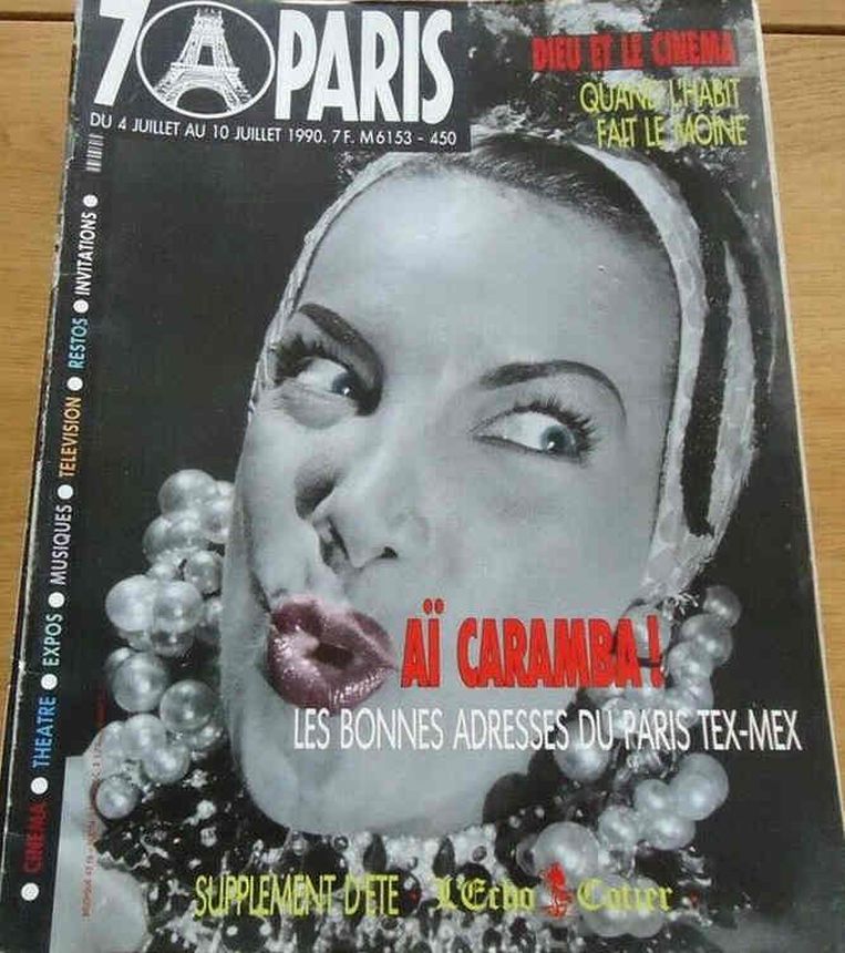 SEVEN A PARIS magazine side cover Issue 450 4 July 1990