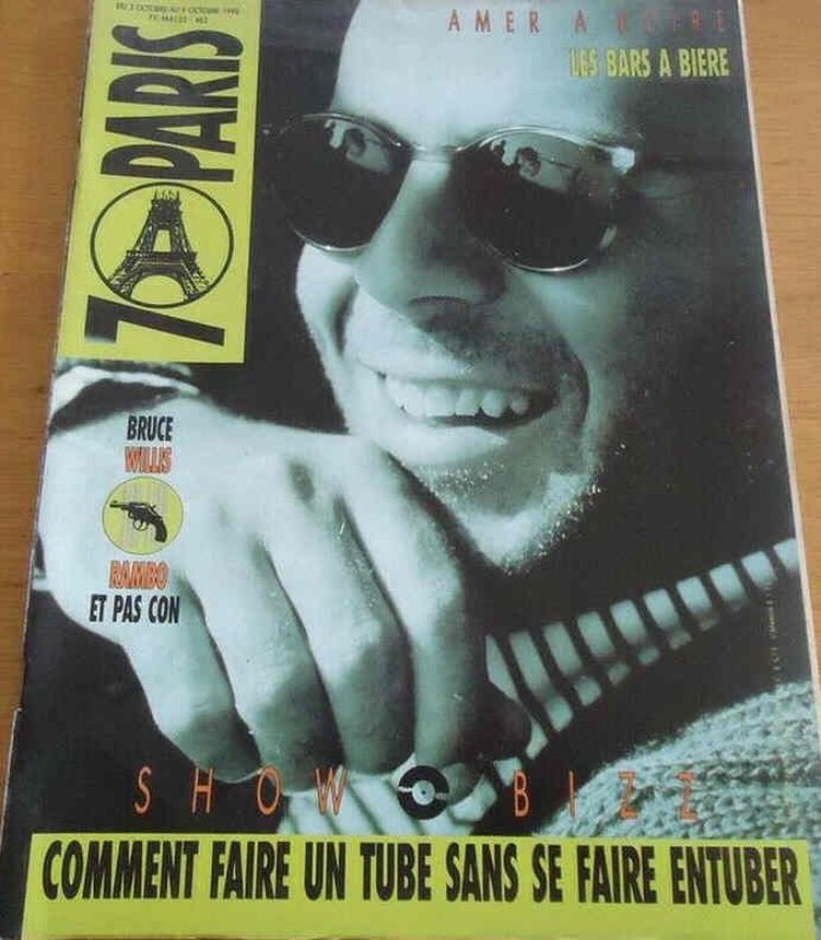 SEVEN A PARIS magazine side cover Issue 463 3 October 1990