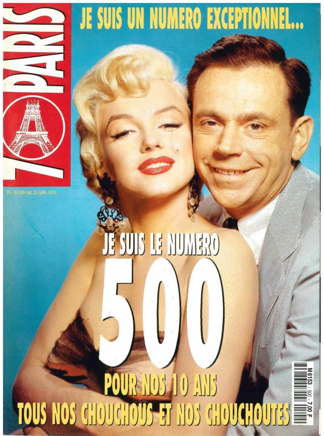 SEVEN A PARIS magazine side cover Issue 500 19 June 1991