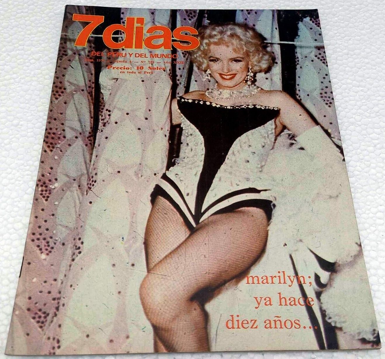 7 DIAS magazine side cover Issue 735  August 1972