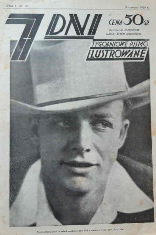 7 DNI magazine side cover Issue 20 9 June 1929