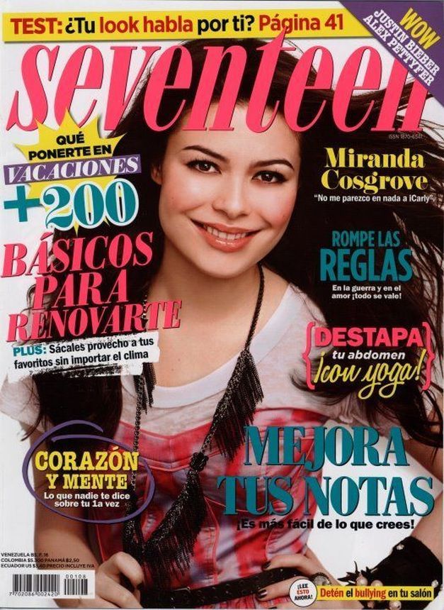 SEVENTEEN ECUADOR magazine side cover  March 2011