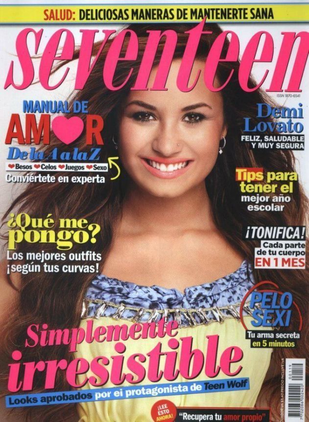 SEVENTEEN ECUADOR magazine side cover  March 2012