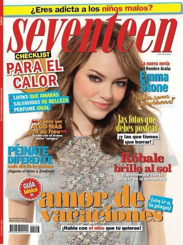 SEVENTEEN ECUADOR magazine side cover  July 2012