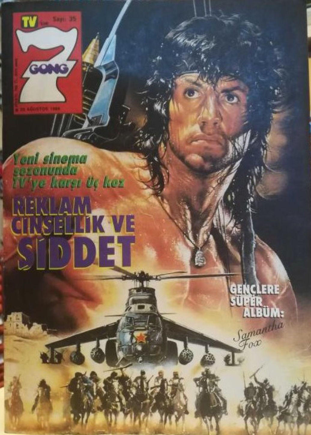 SEVEN GONG magazine side cover Issue 35 29 August 1988