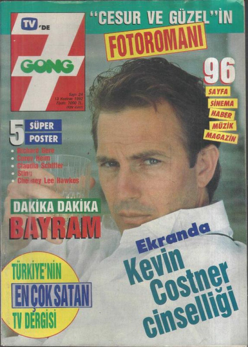 SEVEN GONG magazine side cover Issue 24 13 June 1992