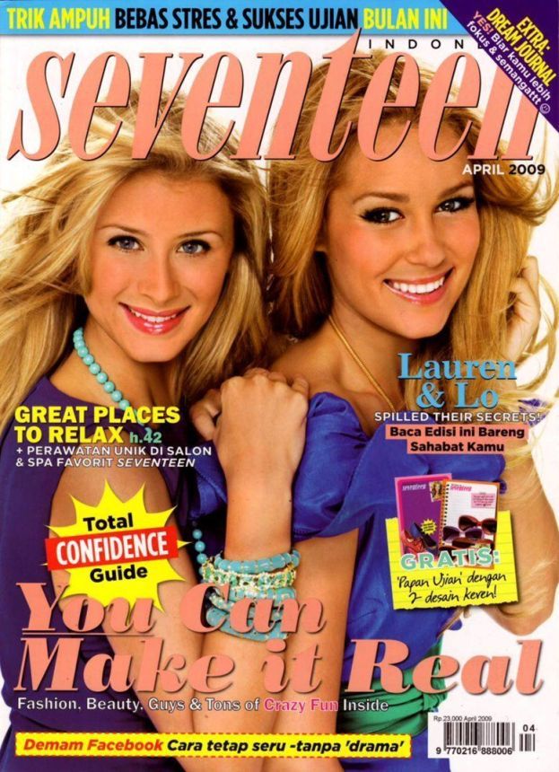 SEVENTEEN INDONESIA magazine side cover  April 2009