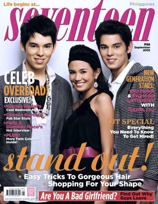 SEVENTEEN PHILIPPINES magazine side cover  September 2005